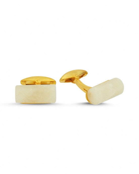 Cylinder Calcite Cufflinks