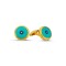 Evil Eye Cufflinks With Turquoise