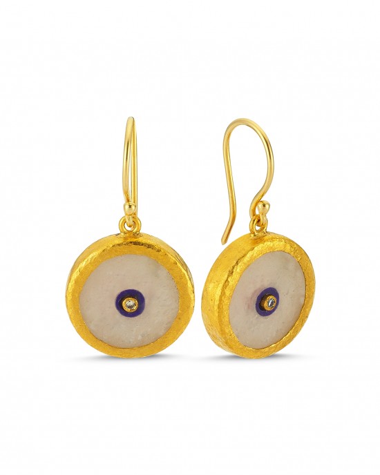 Evil Eye Earrings With Diamonds