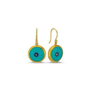 Evil Eye Earrings With Turquoise