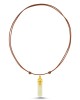 Athena Helmet Necklace with Leather Strap